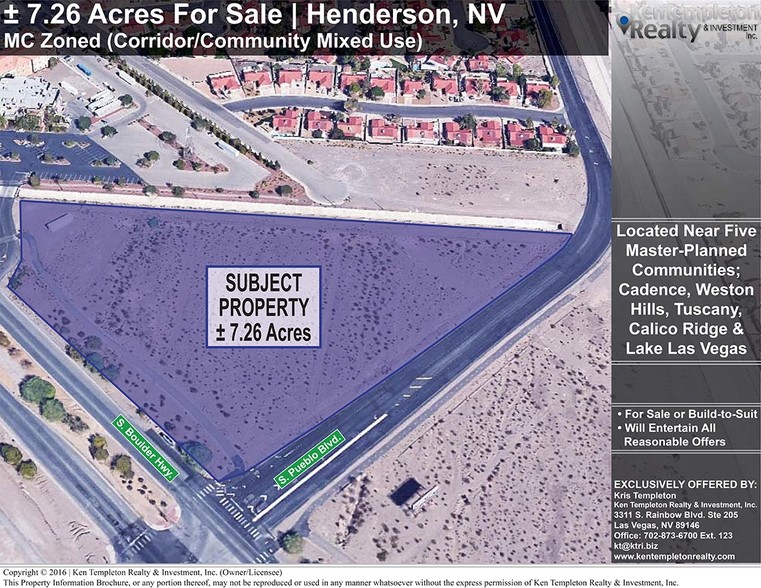 S Boulder Hwy, Henderson, NV en venta - Foto del edificio - Imagen 1 de 4