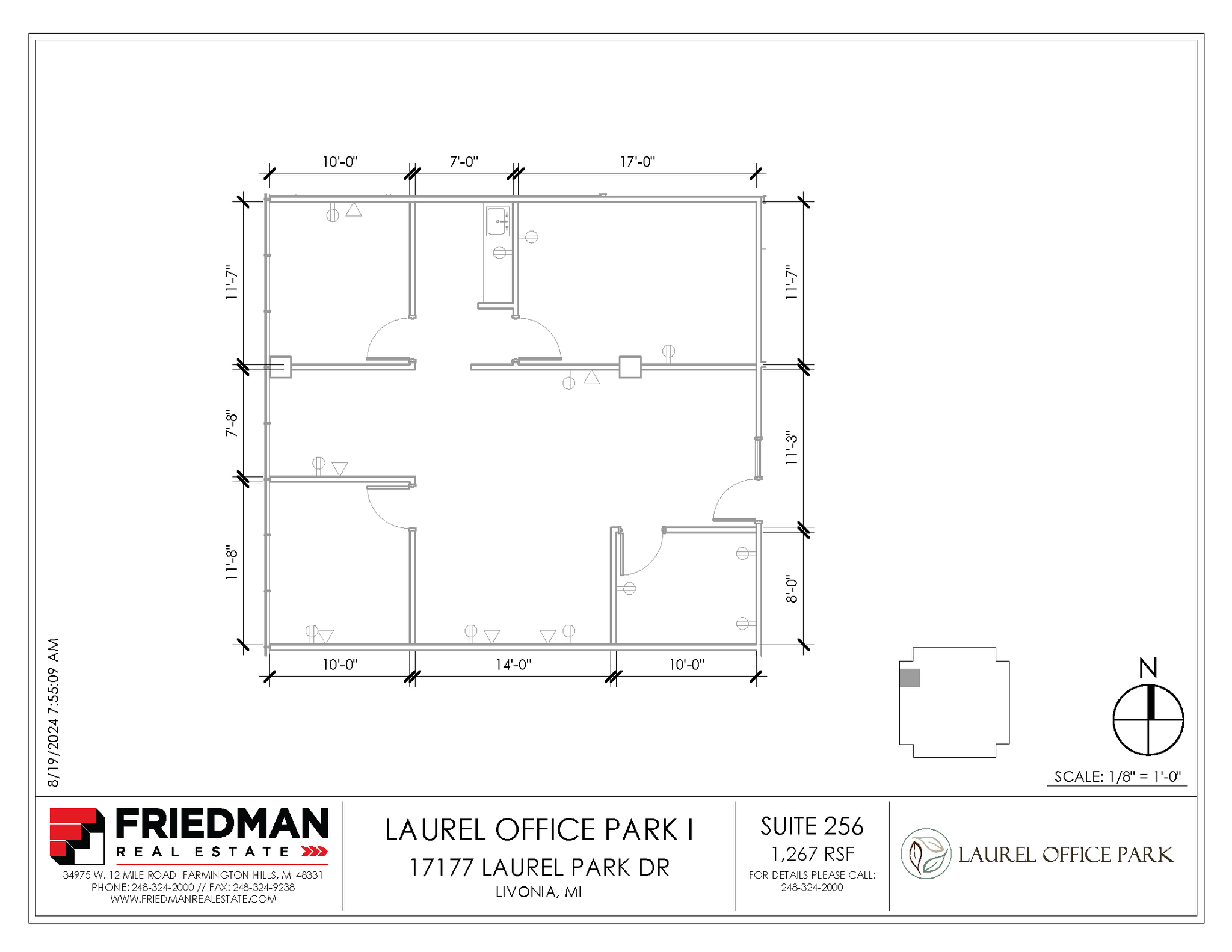 17177 N Laurel Park Dr, Livonia, MI en alquiler Plano de la planta- Imagen 1 de 2