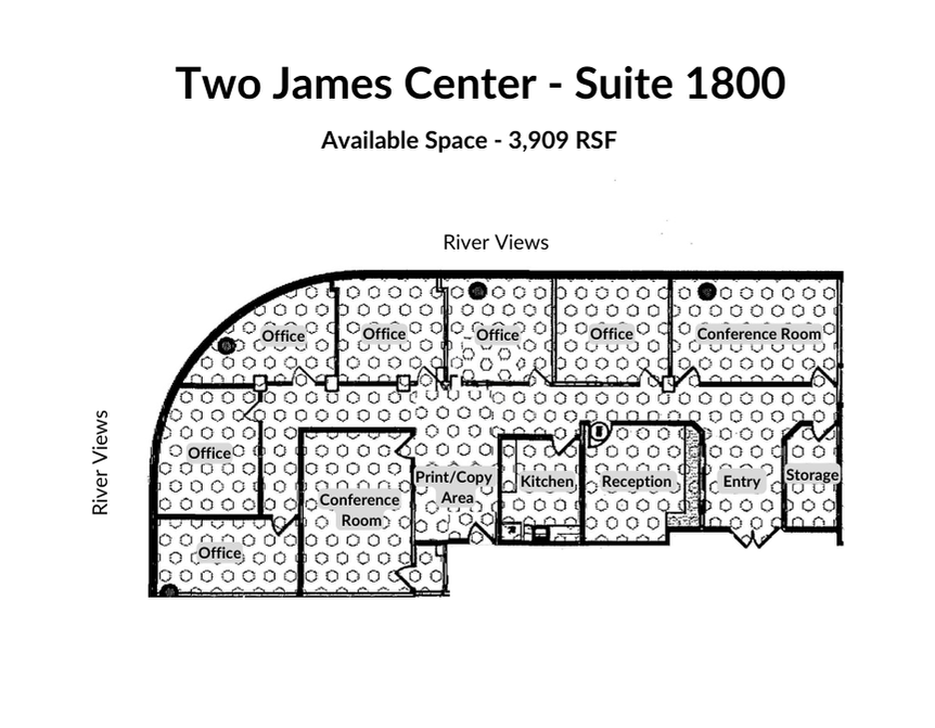 901 E Cary St, Richmond, VA en alquiler Plano de la planta- Imagen 1 de 8