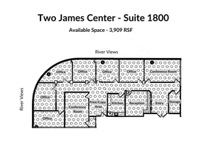 901 E Cary St, Richmond, VA en alquiler Plano de la planta- Imagen 1 de 8