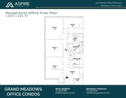 Grand Meadow Office Condos_Receptionist Office Floor Plan