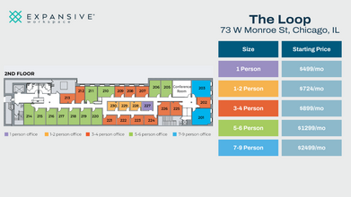 73 W Monroe St, Chicago, IL en alquiler Plano de la planta- Imagen 1 de 4