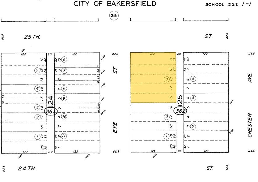 1517 25th St, Bakersfield, CA en venta - Plano de solar - Imagen 1 de 1