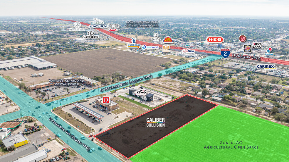 SEQ Ferguson & N. Veterans Blvd ave, Pharr, TX en venta - Foto del edificio - Imagen 2 de 4