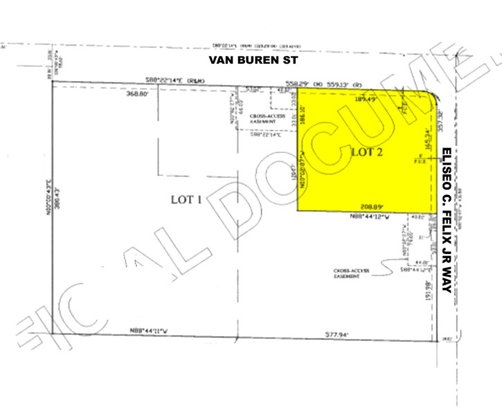 SWC Van Buren/Eliseo C Felix Way, Avondale, AZ en venta - Plano de solar - Imagen 2 de 4