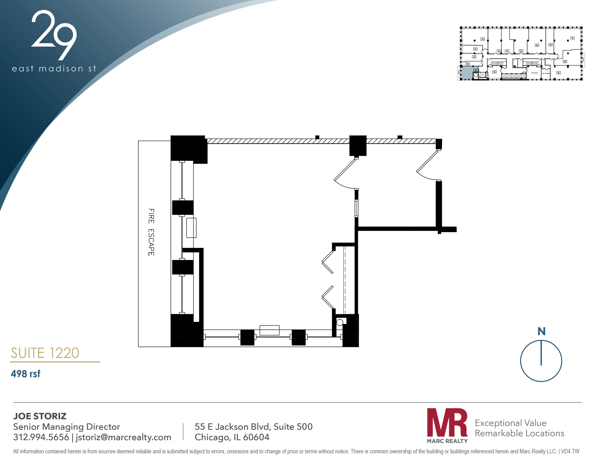 29 E Madison St, Chicago, IL en alquiler Plano de la planta- Imagen 1 de 3