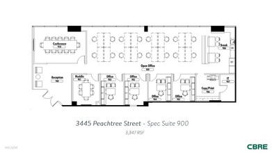 3445 Peachtree Rd NE, Atlanta, GA en alquiler Plano de la planta- Imagen 1 de 5