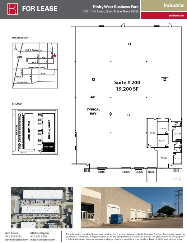 2450 114th St, Grand Prairie, TX en alquiler Plano de la planta- Imagen 1 de 2