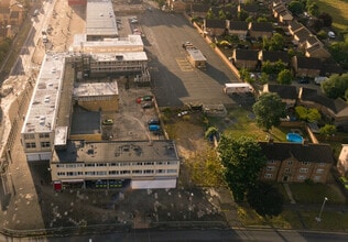 Coronation Square, Cheltenham, GLS - Aérea  vista de mapa