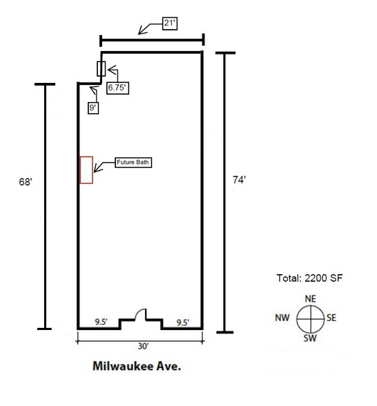 3025 N Milwaukee Ave, Chicago, IL en alquiler - Plano de la planta - Imagen 2 de 10