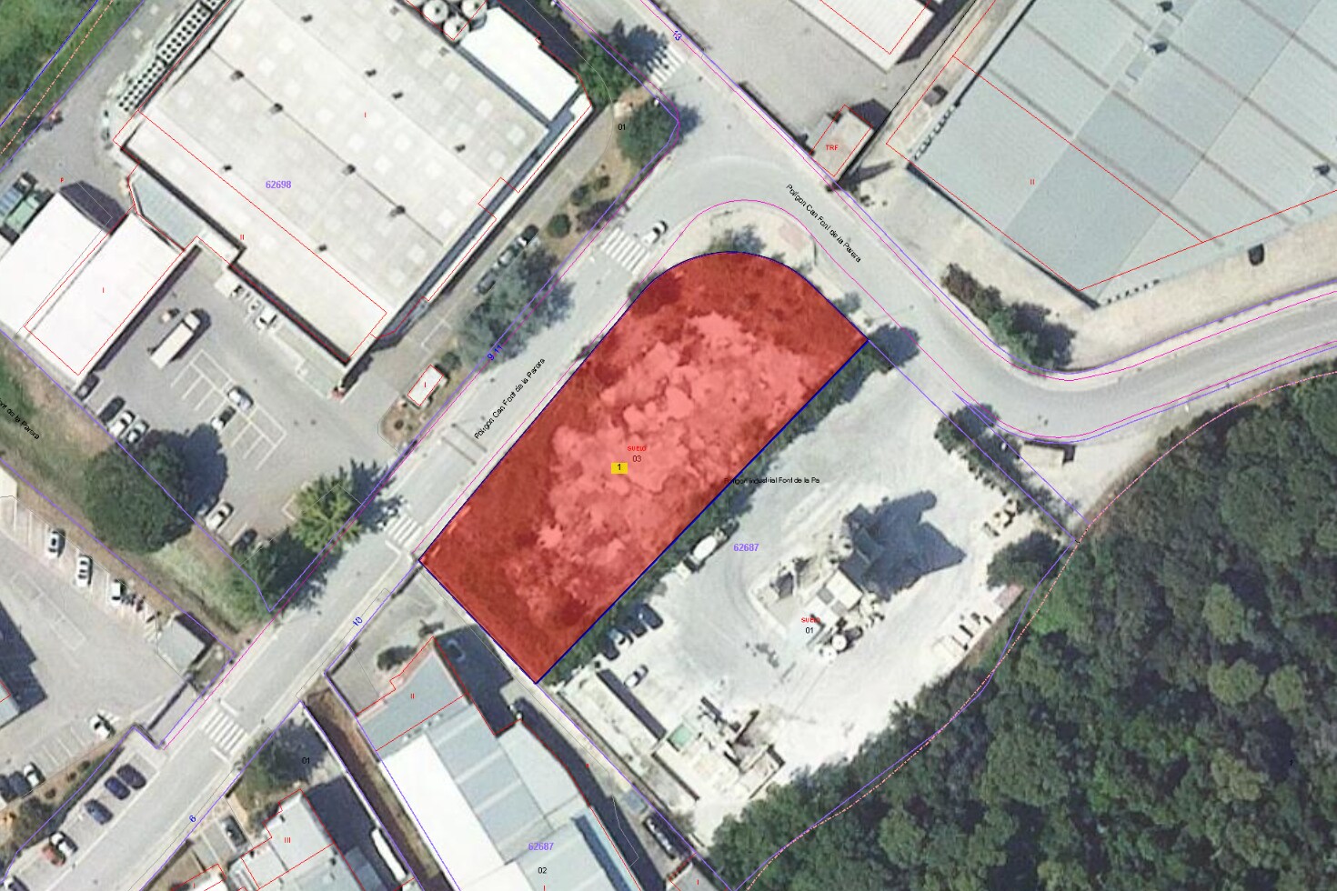 Calle Isaac Peral, 26, La Roca del Vallès, Barcelona en alquiler Plano de solar- Imagen 1 de 3