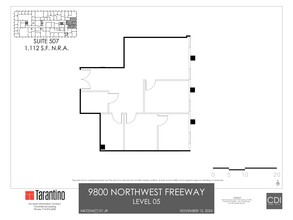 9800 Northwest Fwy, Houston, TX en alquiler Plano del sitio- Imagen 1 de 1