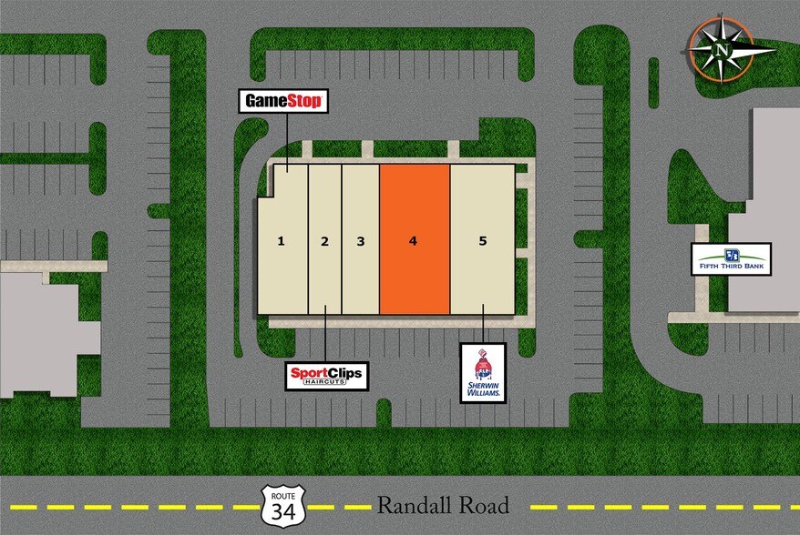 466-478 Randall Rd, South Elgin, IL en alquiler - Plano del sitio - Imagen 2 de 2