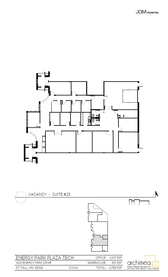 1400-1410 Energy Park Dr, Saint Paul, MN en alquiler Plano de la planta- Imagen 1 de 1