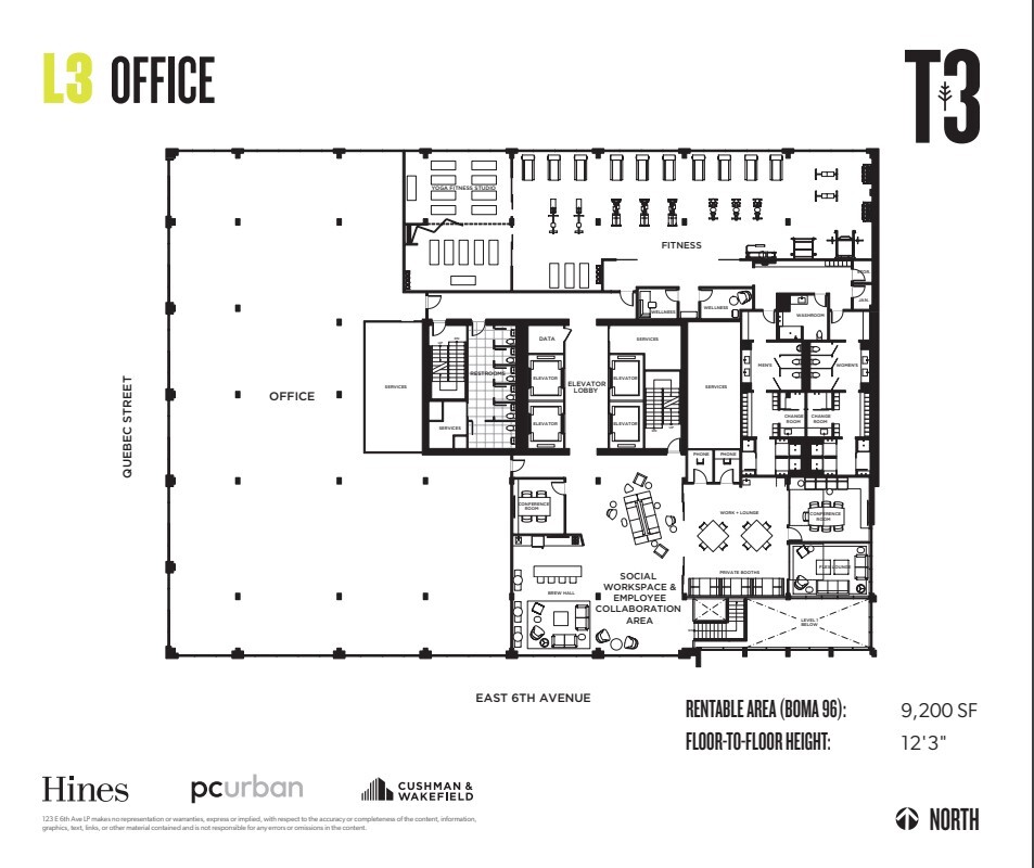 123 E 6 Ave, Vancouver, BC en alquiler Plano de la planta- Imagen 1 de 1