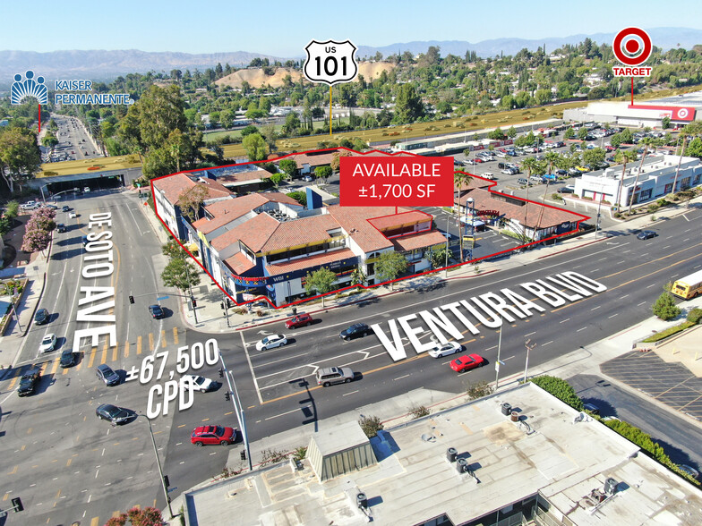 20833-20861 Ventura Blvd, Woodland Hills, CA en alquiler - Vista aérea - Imagen 2 de 5