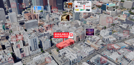 545-555 S Main St, Los Angeles, CA - VISTA AÉREA  vista de mapa