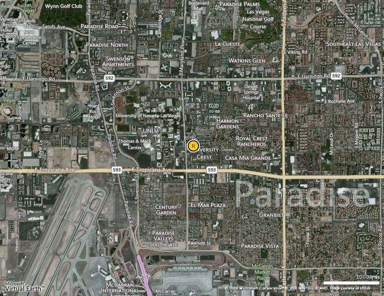 4632-4634 S Maryland Pky, Las Vegas, NV en alquiler - Vista aérea - Imagen 3 de 9