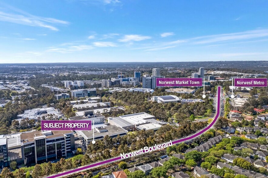 62 Norwest Bvd, Norwest en alquiler - Vista aérea - Imagen 3 de 3