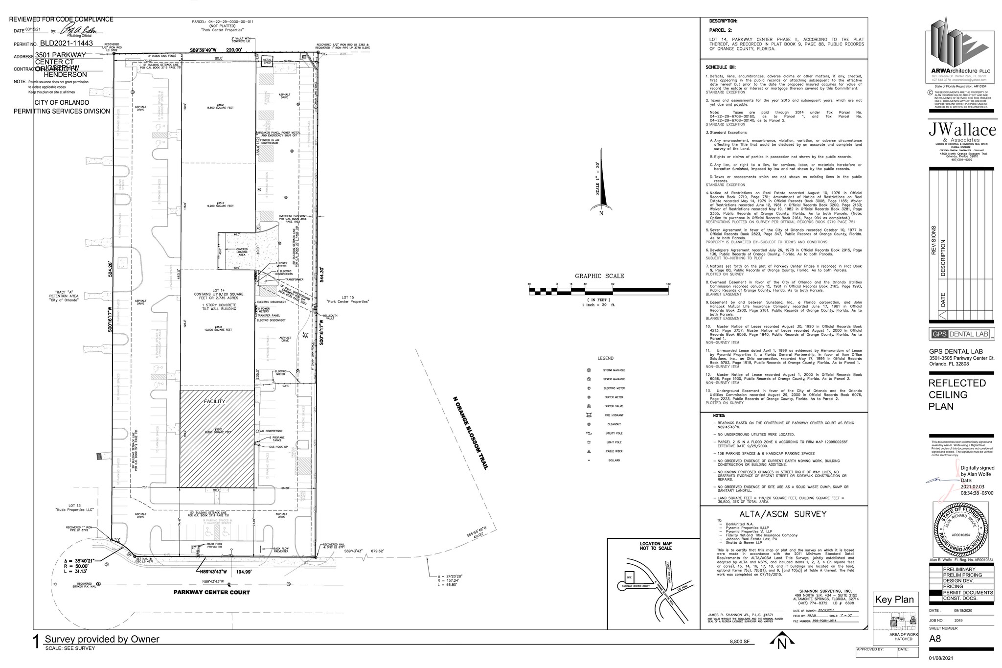 3501-3521 Parkway Center Ct, Orlando, FL en alquiler Plano del sitio- Imagen 1 de 1