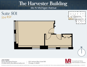 180 N Michigan Ave, Chicago, IL en alquiler Plano de la planta- Imagen 1 de 3