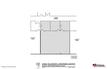 25925 Telegraph Rd, Southfield, MI en alquiler Plano de la planta- Imagen 1 de 1