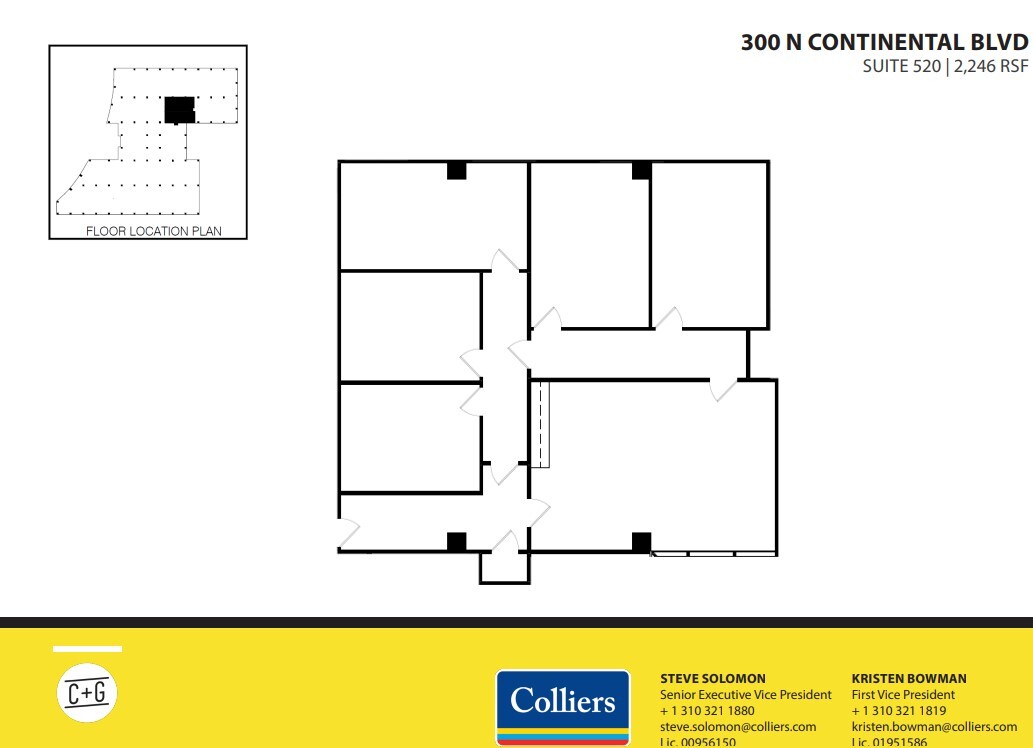 300 Continental Blvd, El Segundo, CA en alquiler Plano de la planta- Imagen 1 de 1