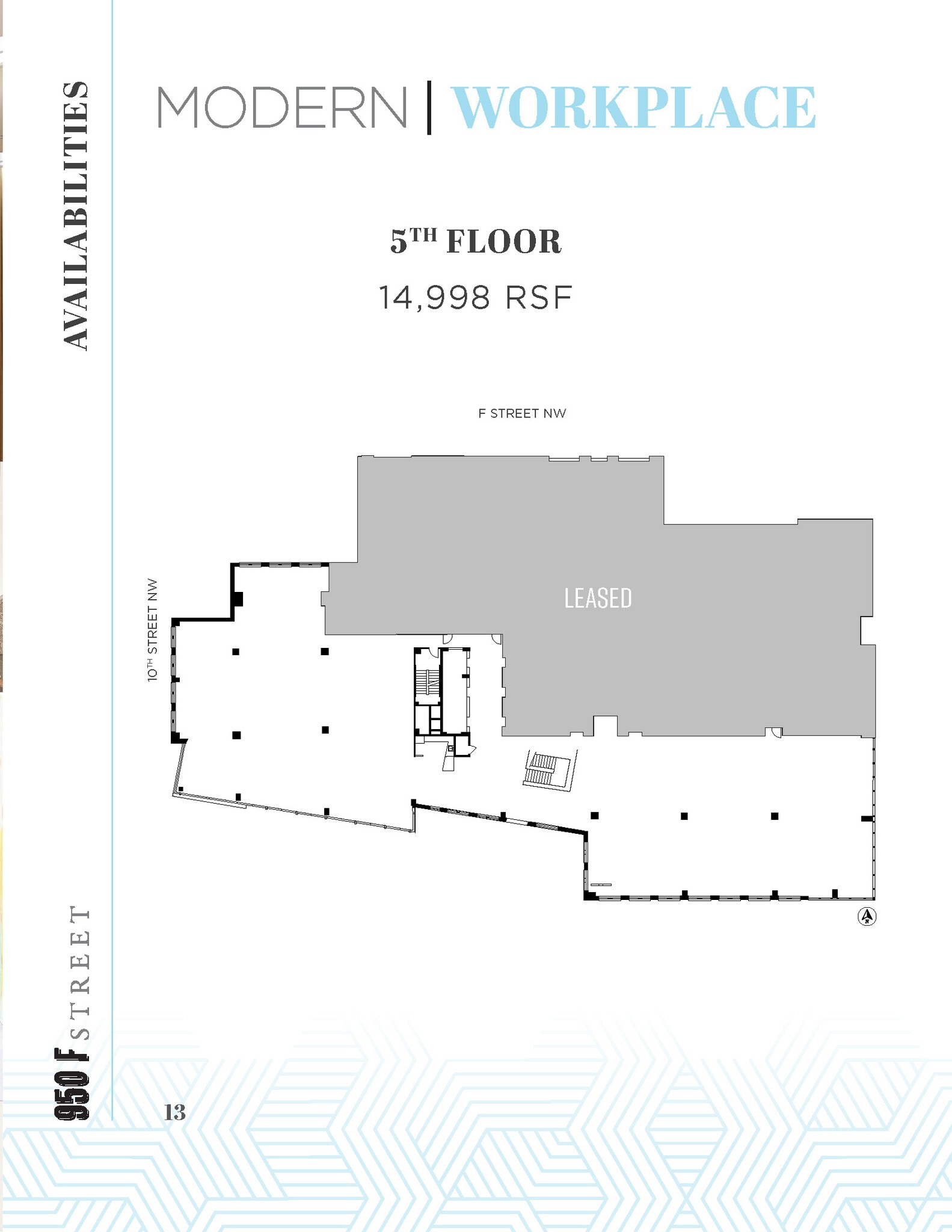 950 F St NW, Washington, DC en alquiler Plano de la planta- Imagen 1 de 1