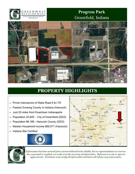 300 N East St, Greenfield, IN en venta - Plano del sitio - Imagen 1 de 1