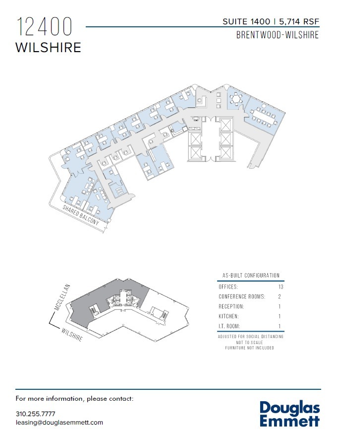 12400 Wilshire Blvd, Los Angeles, CA en alquiler Plano de la planta- Imagen 1 de 1