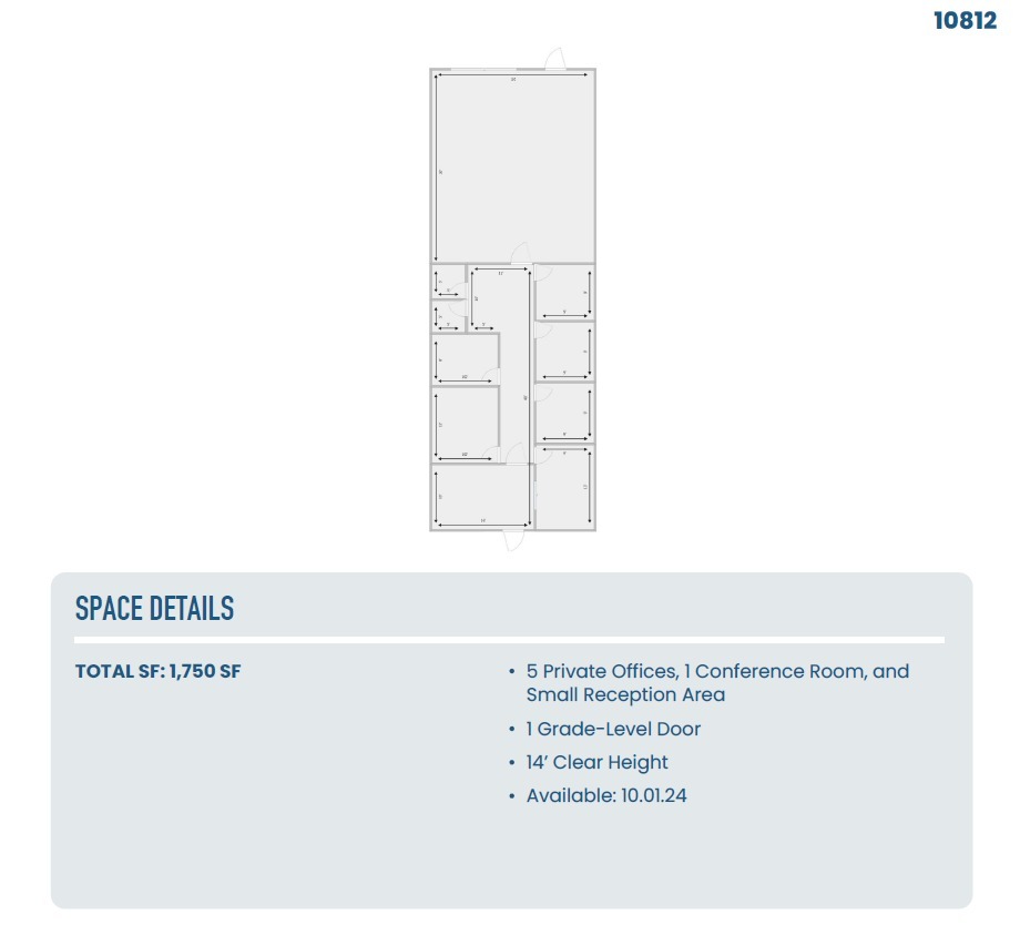 10800-10812 Hillpoint Dr, San Antonio, TX en alquiler Plano de la planta- Imagen 1 de 1