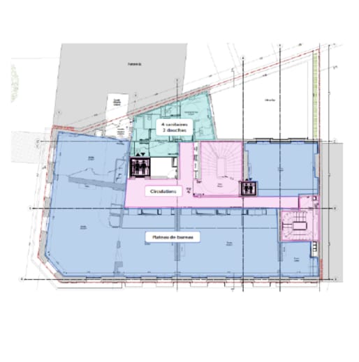 254 Boulevard Saint-Germain, Paris en alquiler Plano de planta tipo- Imagen 1 de 3
