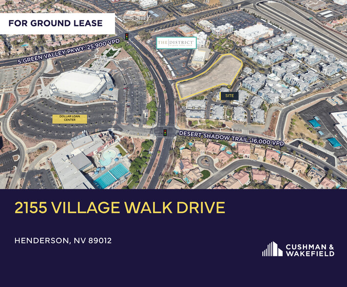 2155 Village Walk Drive, Henderson, NV en alquiler - Vista aérea - Imagen 1 de 1