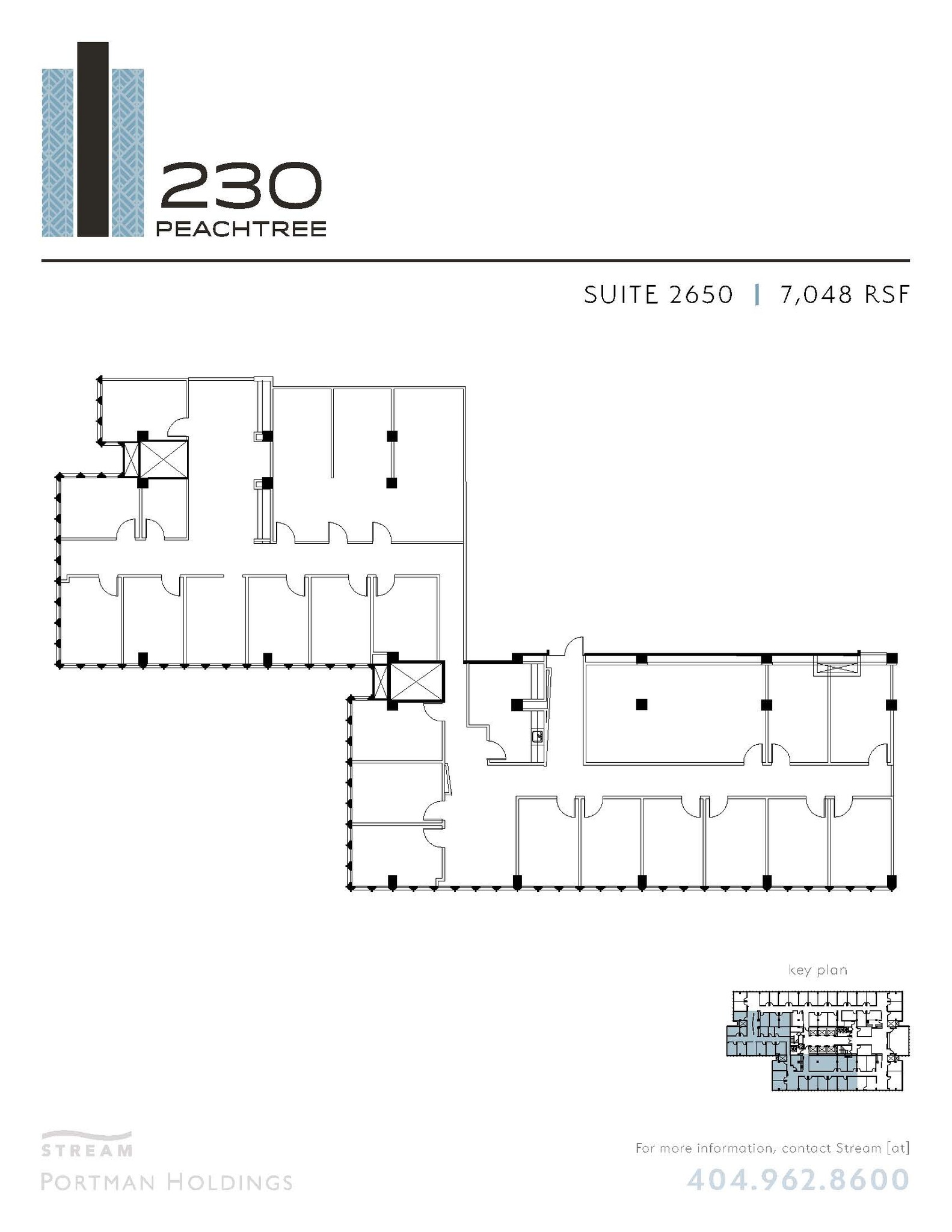 230 Peachtree St NW, Atlanta, GA en alquiler Plano de la planta- Imagen 1 de 1