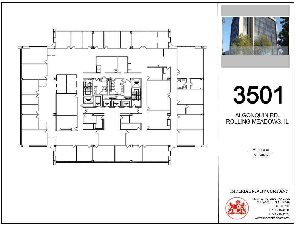 3501 Algonquin Rd, Rolling Meadows, IL en alquiler Plano de la planta- Imagen 1 de 15