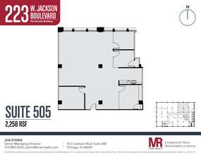 223 W Jackson Blvd, Chicago, IL en alquiler Plano de la planta- Imagen 1 de 8