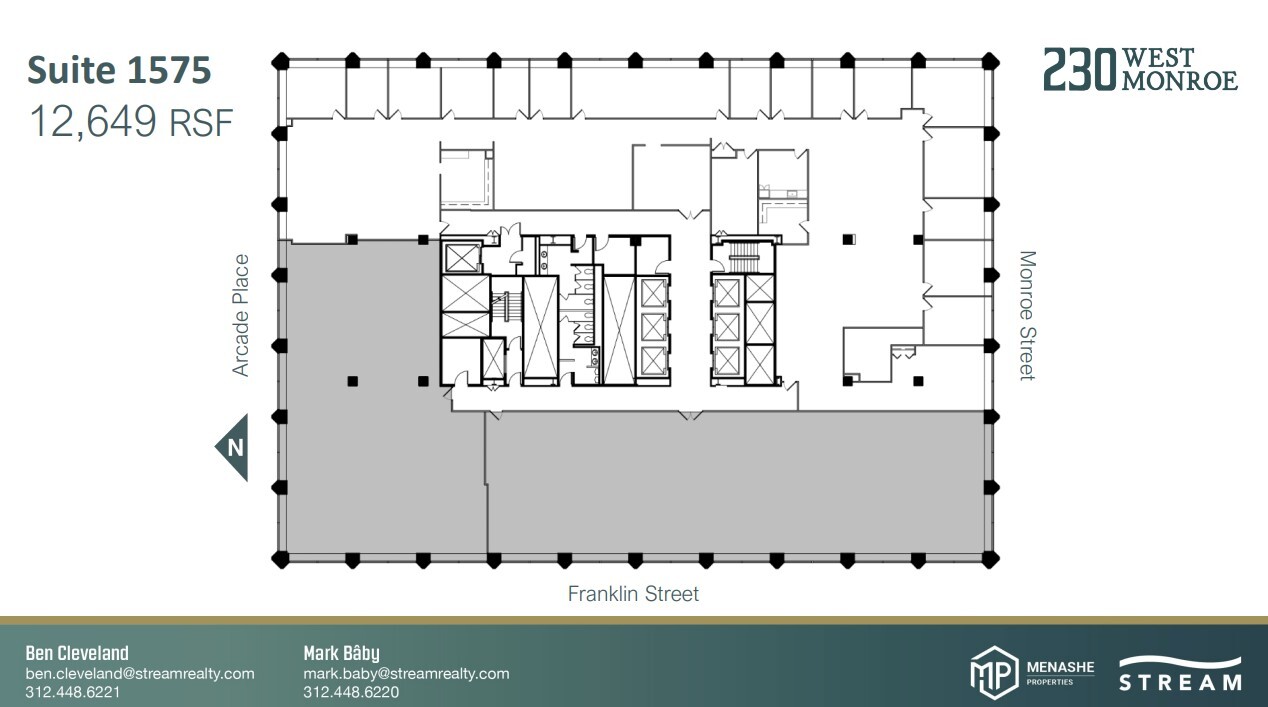 230 W Monroe St, Chicago, IL en alquiler Plano de la planta- Imagen 1 de 1