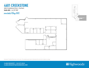 4601 Creekstone Dr, Durham, NC en alquiler Plano de la planta- Imagen 2 de 2