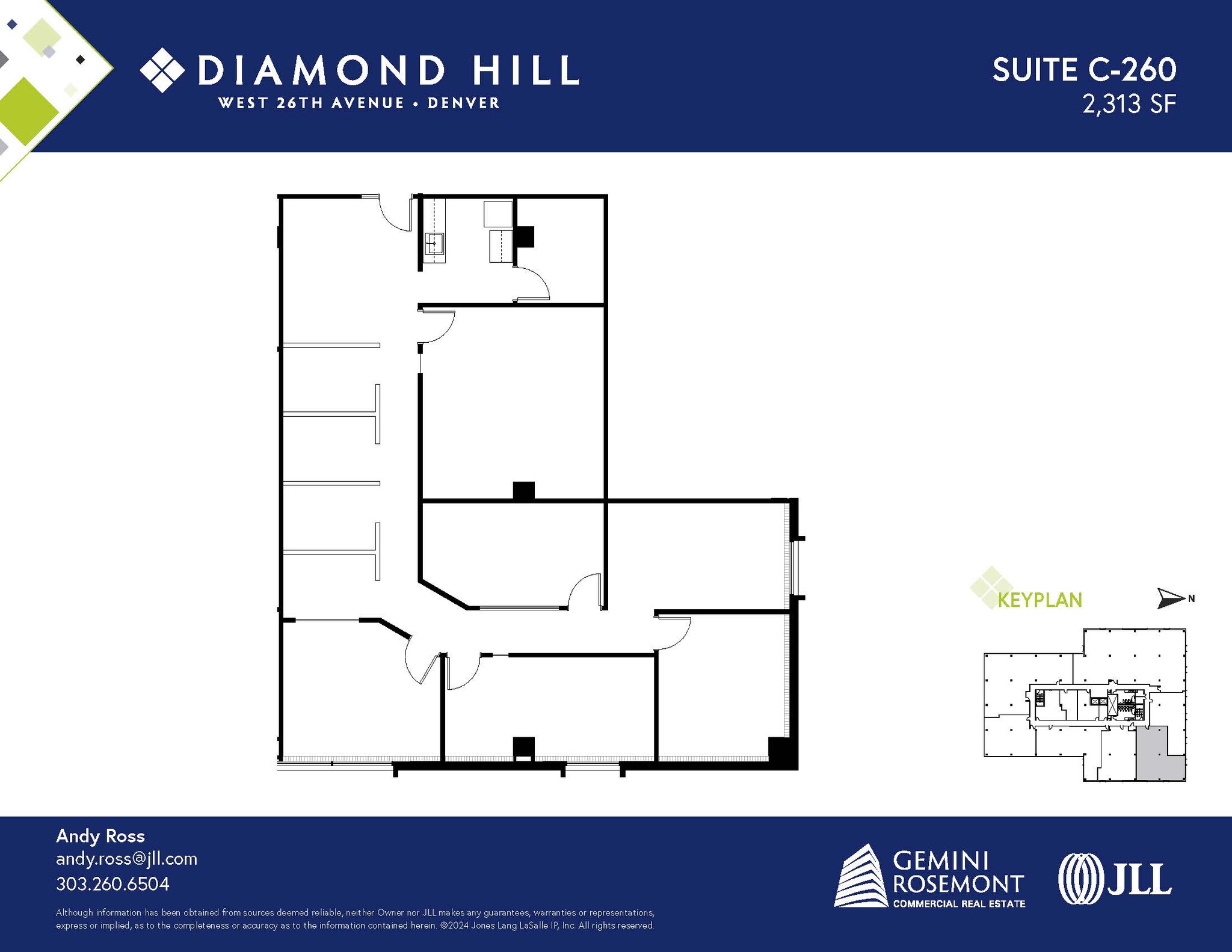 2490 W 26th Ave, Denver, CO en alquiler Plano de la planta- Imagen 1 de 2