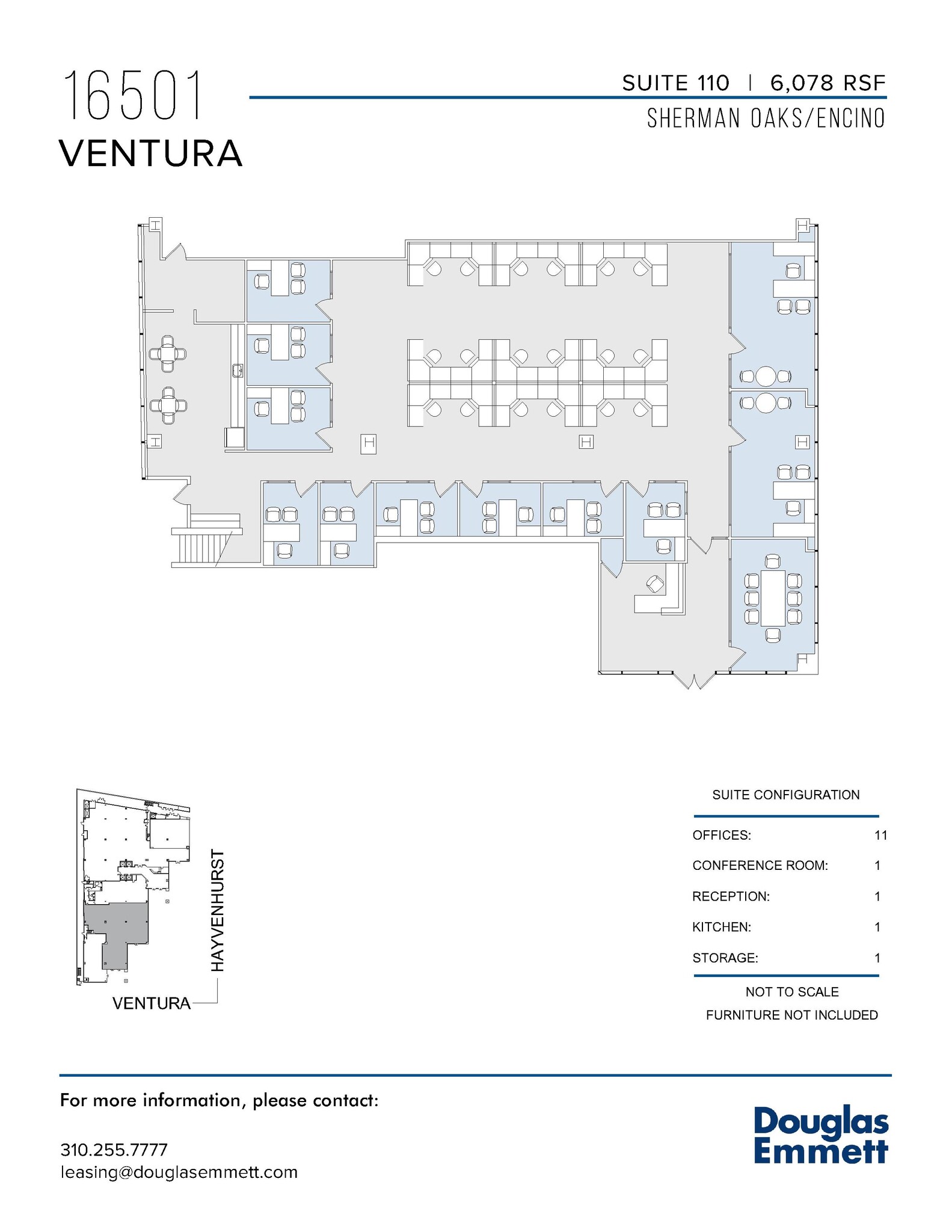 16501 Ventura Blvd, Encino, CA en alquiler Plano de la planta- Imagen 1 de 1