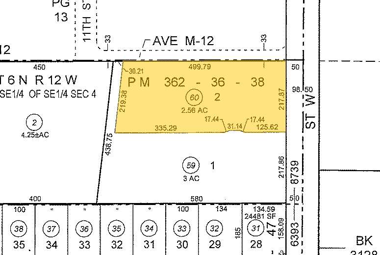 10th St W, Palmdale, CA en venta - Plano de solar - Imagen 3 de 3