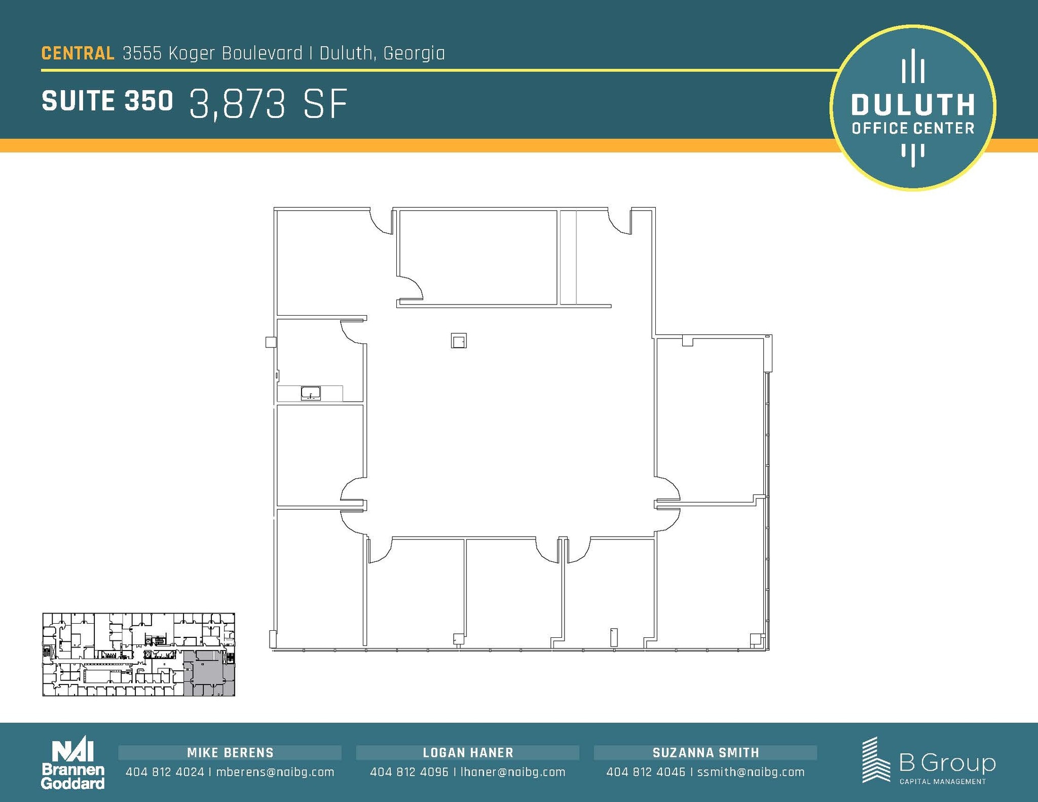 3505 Koger Blvd, Duluth, GA en alquiler Plano de la planta- Imagen 1 de 1