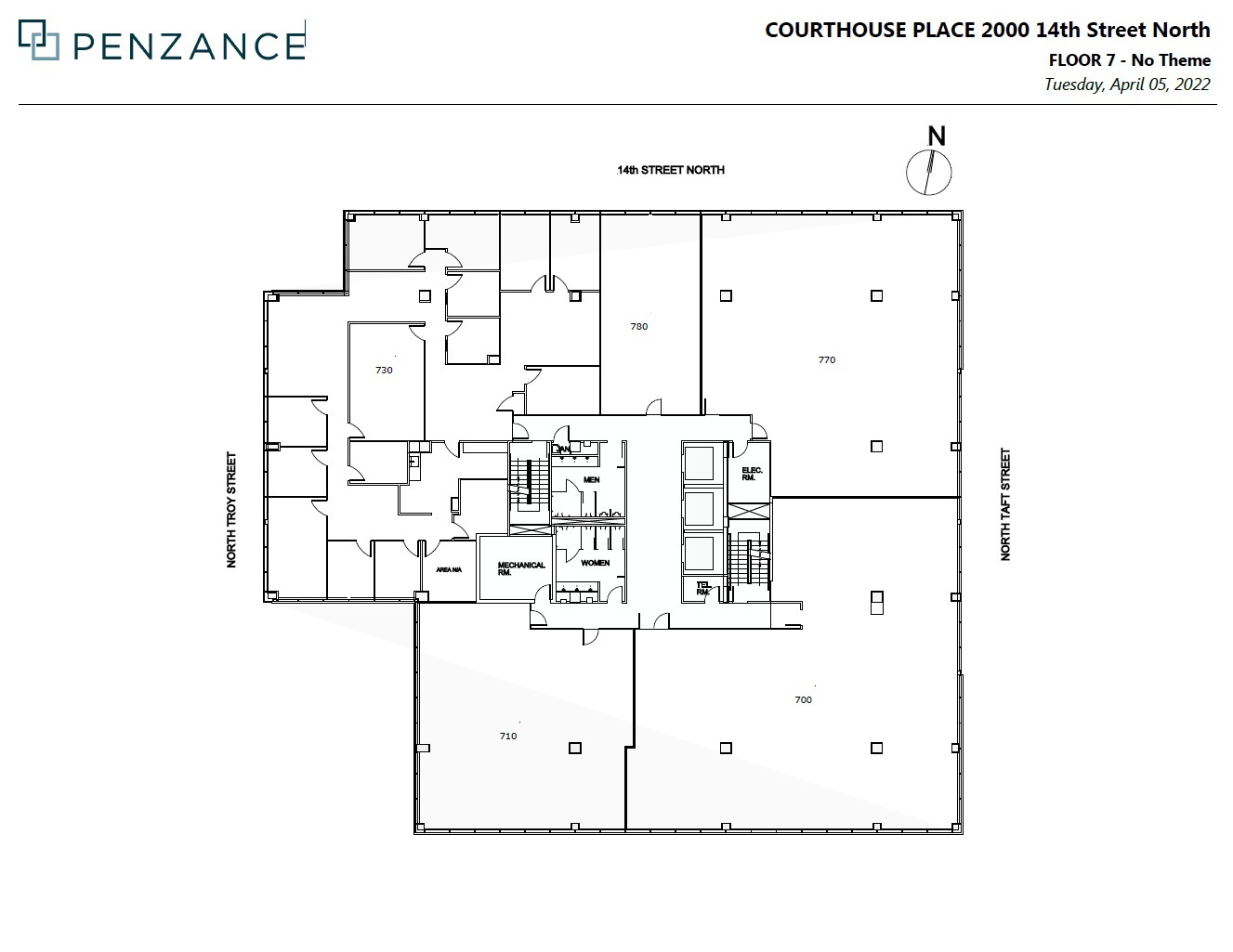 2000 14th St N, Arlington, VA en alquiler Plano de la planta- Imagen 1 de 1