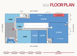 47-25 34th St, Long Island City, NY en alquiler Plano de la planta- Imagen 1 de 1