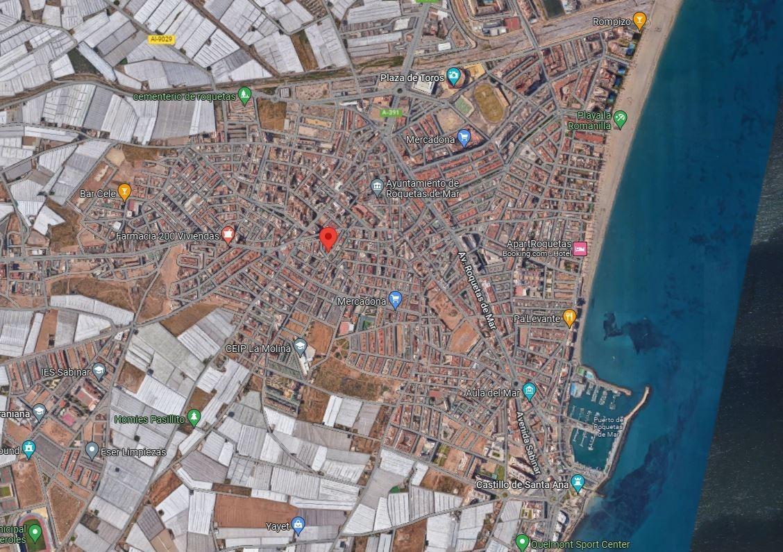Terreno en Roquetas de Mar, Almería en venta Vista aérea- Imagen 1 de 4
