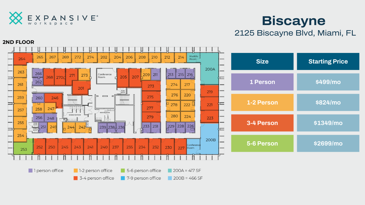 2125 Biscayne Blvd, Miami, FL en alquiler Plano de la planta- Imagen 1 de 5