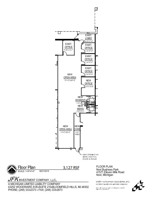 41441-41541 W 11 Mile Rd, Novi, MI en alquiler Plano de la planta- Imagen 1 de 1