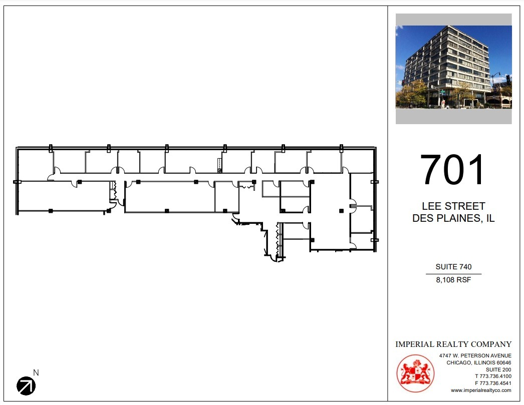 701 Lee St, Des Plaines, IL en alquiler Plano de la planta- Imagen 1 de 10