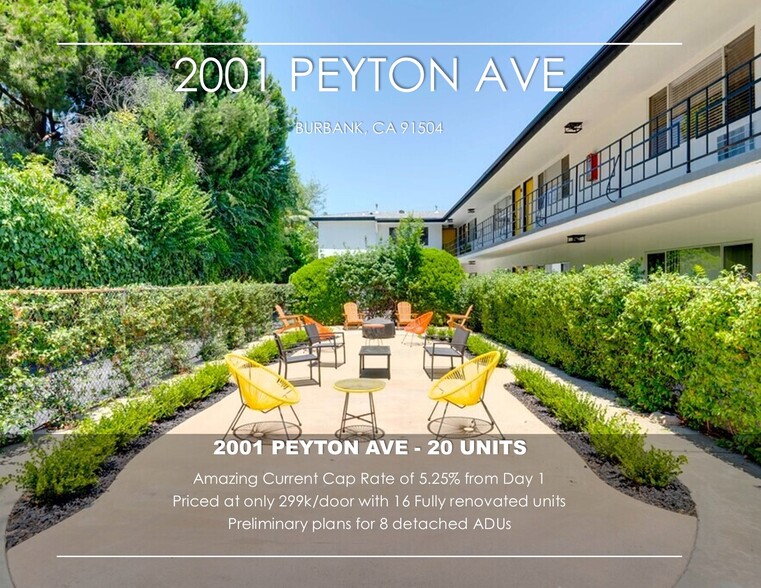 2001 Peyton Ave, Burbank, CA en venta - Foto del edificio - Imagen 1 de 38