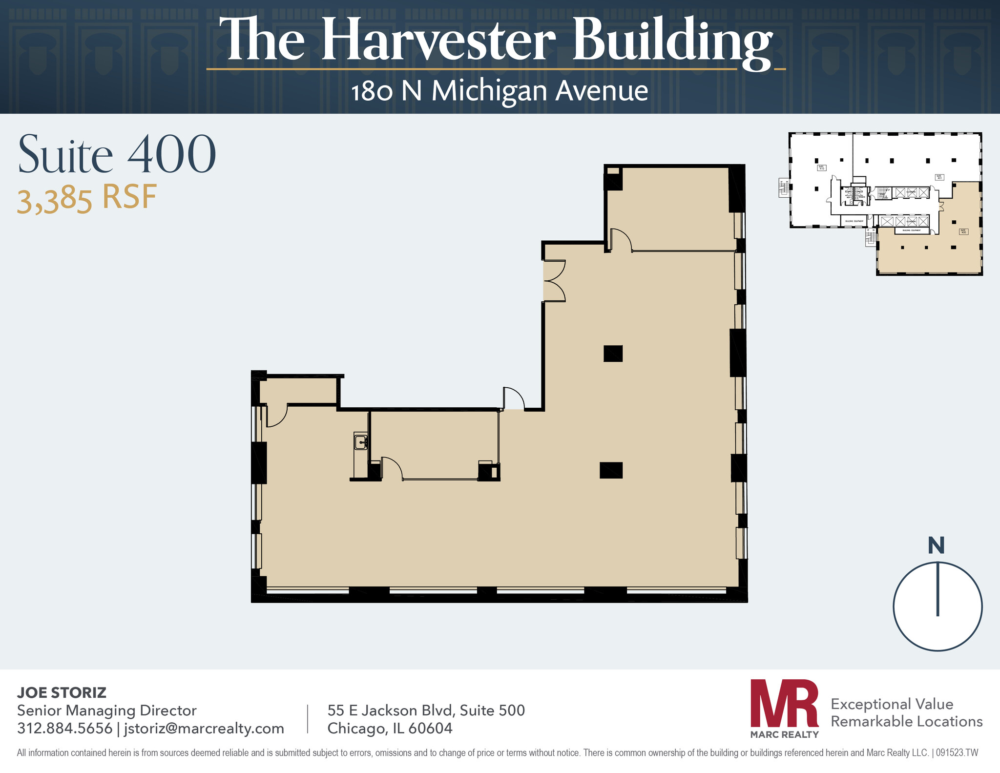 180 N Michigan Ave, Chicago, IL en alquiler Plano de la planta- Imagen 1 de 10